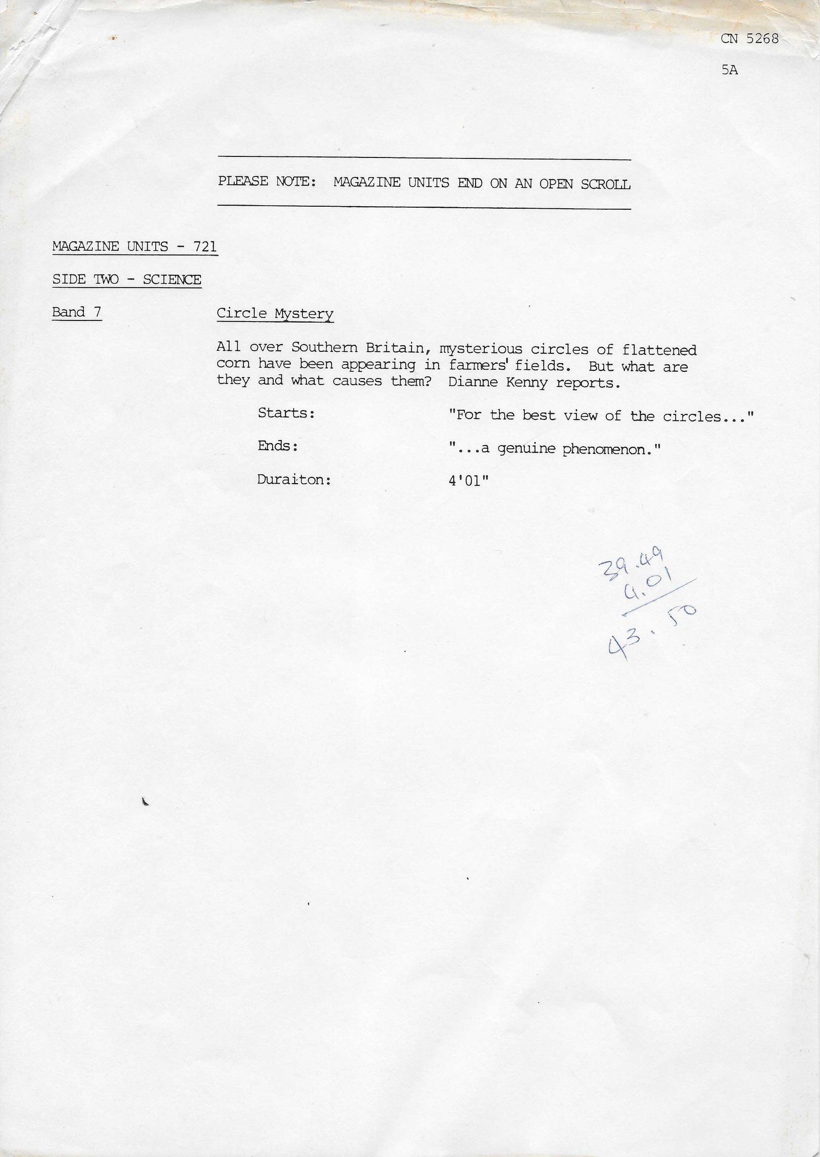 Inserts from CN 5268